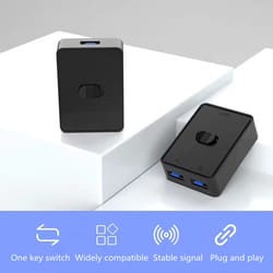 bidirectional usb switcher shared controller splitter for keyboard, laptop, printer, mouse, computer usb hub