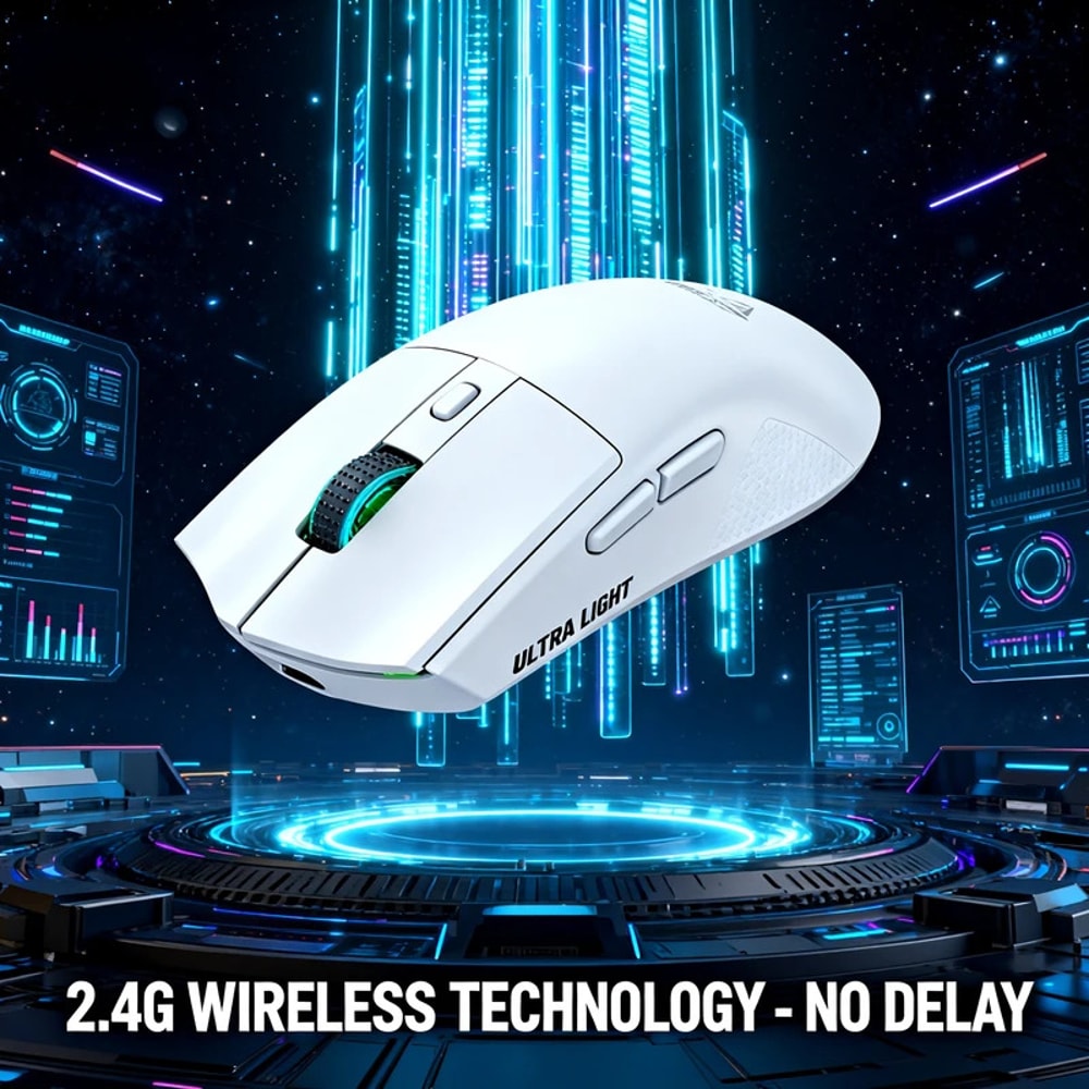 Wireless Gaming Mouse, DPI Esports, Ergonomic Design, Magnetic Charging Dock