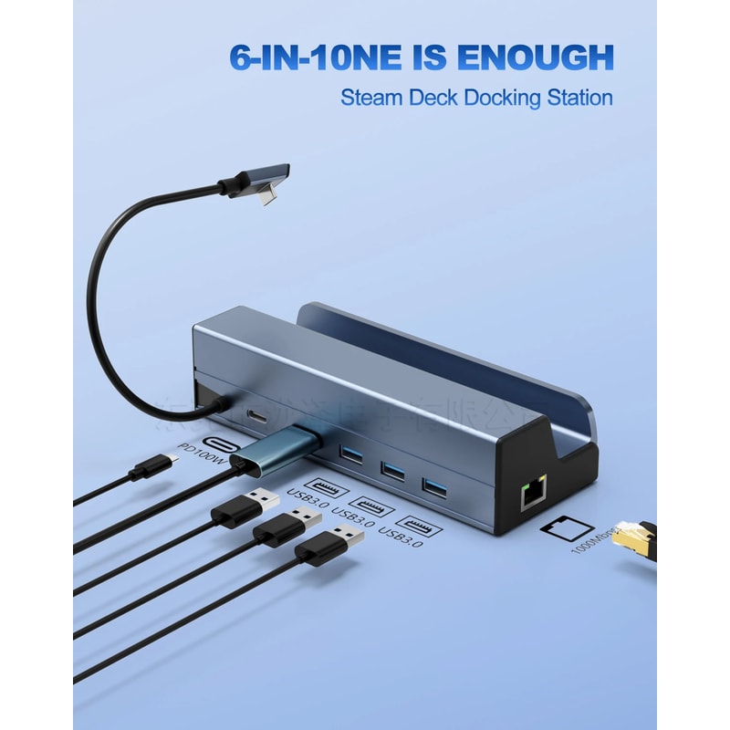 Steam Deck Docking Station USB C Hub For Effortless Connectivity 0