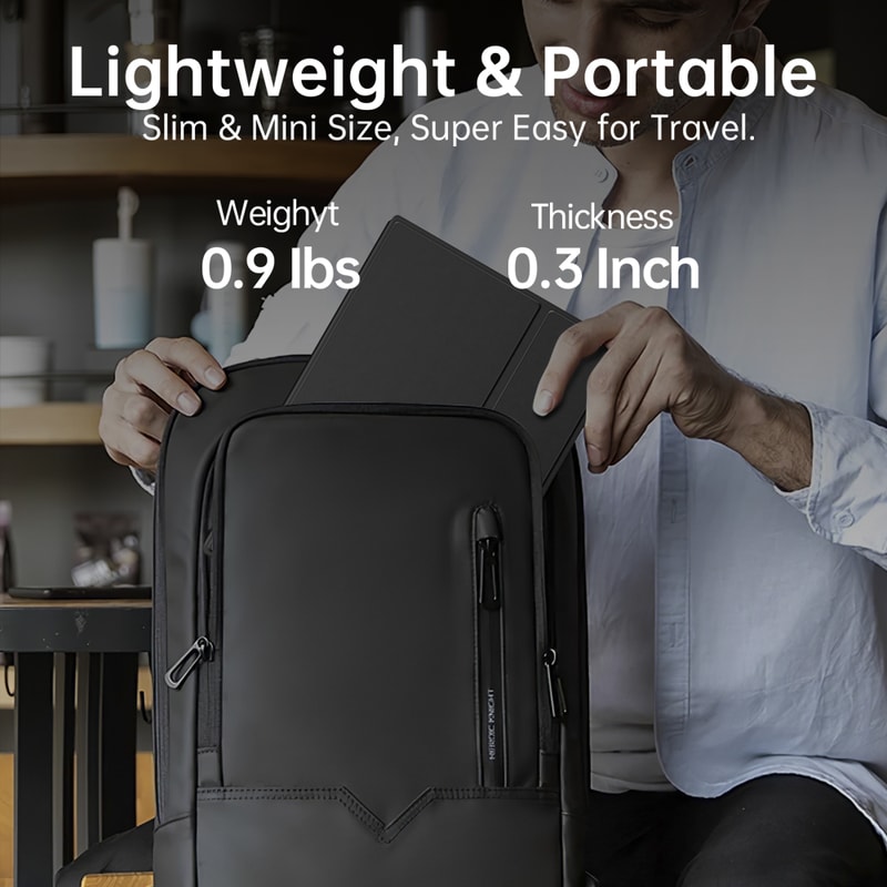 Portable Monitor Touch Screen with Leather Case, Office Display Extender for Mac Laptop