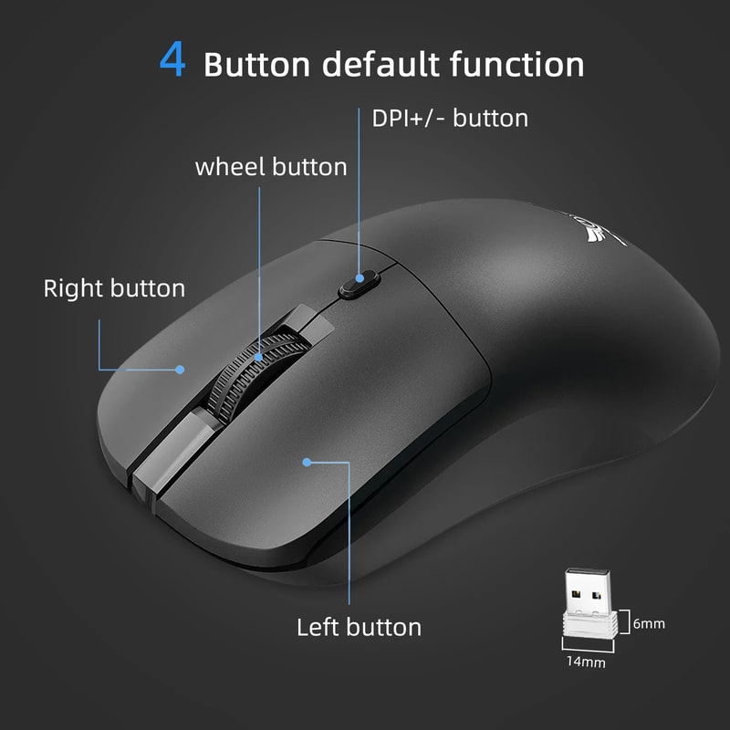 Office Optical Mouse Ergonomic Gaming Mice For PC Laptop Macbook 5
