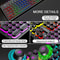 Illuminated Wired Keyboard, Shadow Mechanical Feeling Keyboard for Desktop, Laptop, and Esports Gaming