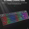 Illuminated Wired Keyboard, Shadow Mechanical Feeling Keyboard for Desktop, Laptop, and Esports Gaming