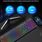 Illuminated Wired Keyboard, Shadow Mechanical Feeling Keyboard for Desktop, Laptop, and Esports Gaming