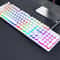 Illuminated Wired Keyboard, Shadow Mechanical Feeling Keyboard for Desktop, Laptop, and Esports Gaming