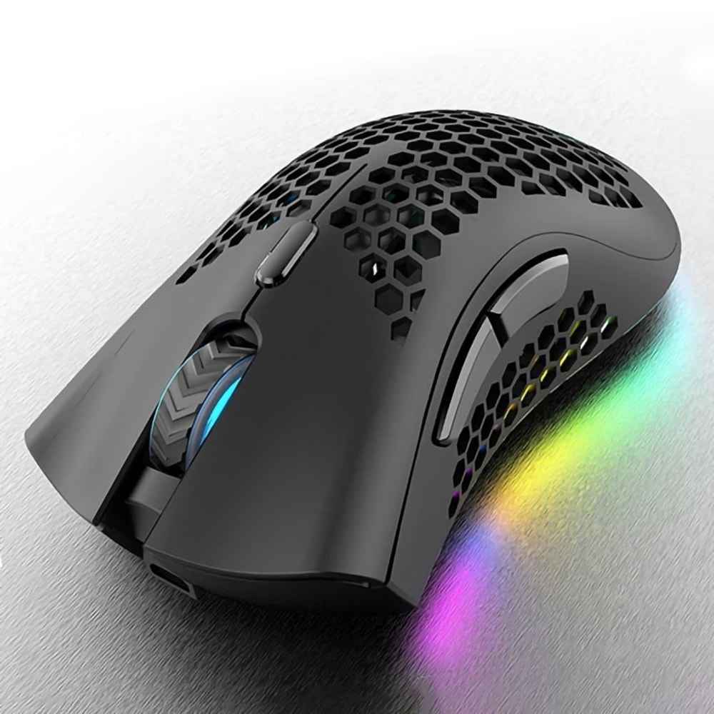 Honeycomb RGB Light Gaming Mouse Cute Mice For Desktop PC Laptop Use 3