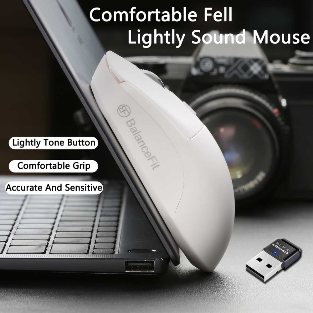 Adjustable DPI Wireless Optical Mouse For Windows PC MacBook Laptop Desktop Office Use 3