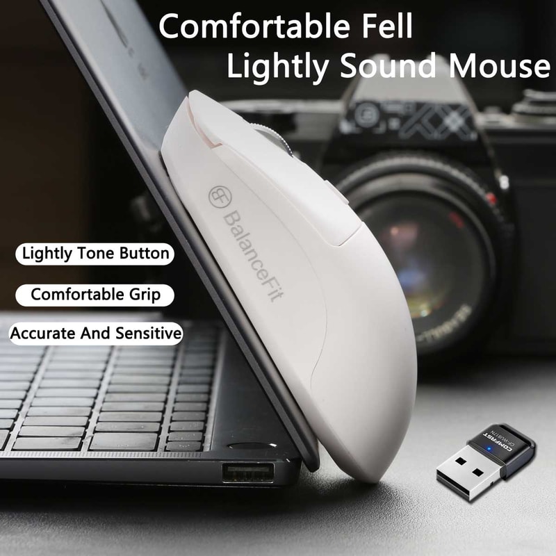 Adjustable DPI Wireless Optical Mouse For Windows PC MacBook Laptop Desktop Office Use 3