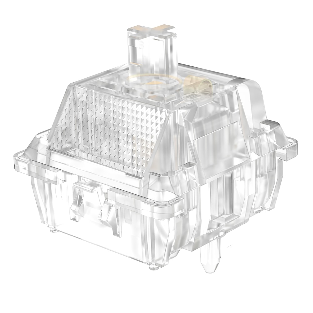 Pins Lubed Smooth Line Keyboard Switches, Spring Transparent Clear RGB Switch for Gaming Setup