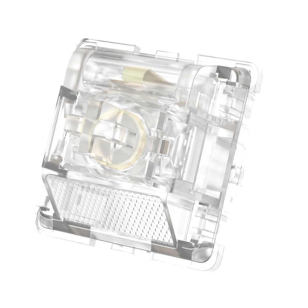 Pins Lubed Smooth Line Keyboard Switches, Spring Transparent Clear RGB Switch for Gaming Setup