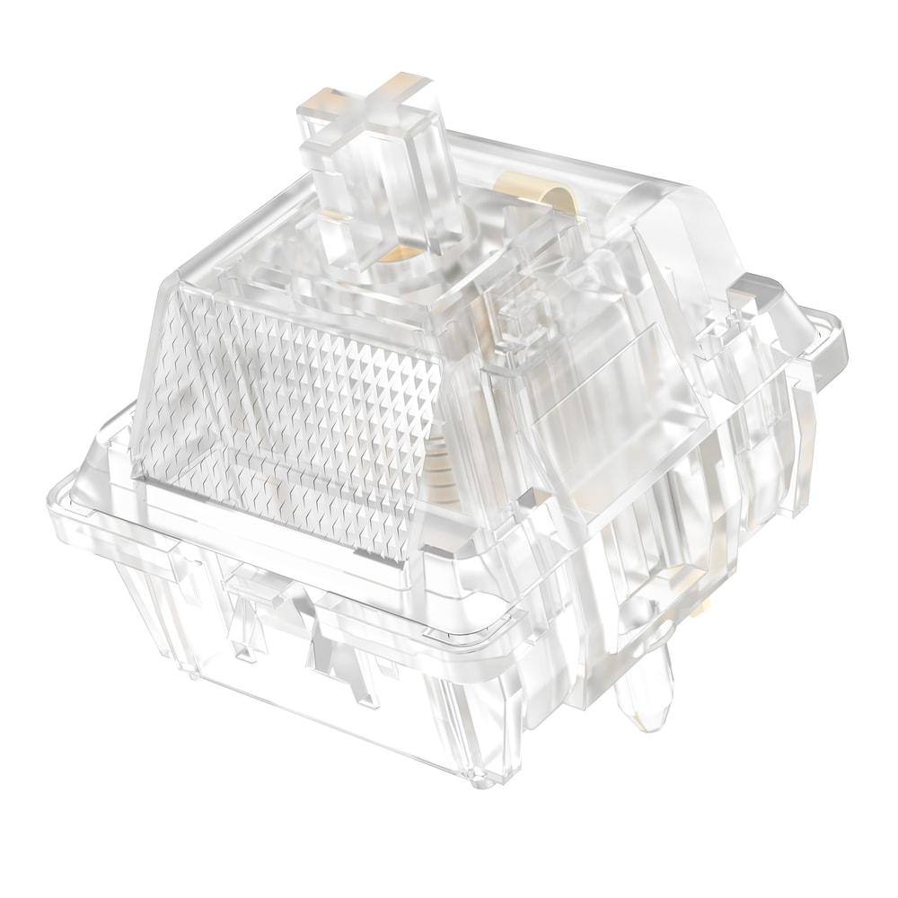 Pins Lubed Smooth Line Keyboard Switches, Spring Transparent Clear RGB Switch for Gaming Setup