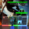 Backlight Gamer Kit LED Mouse Combos Computer Laptop Wired USB Keyboard 1