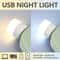 Night Light Warm White Eye Protection LED Lamp For Reading USB Plug Computer Mobile Power Charging 3
