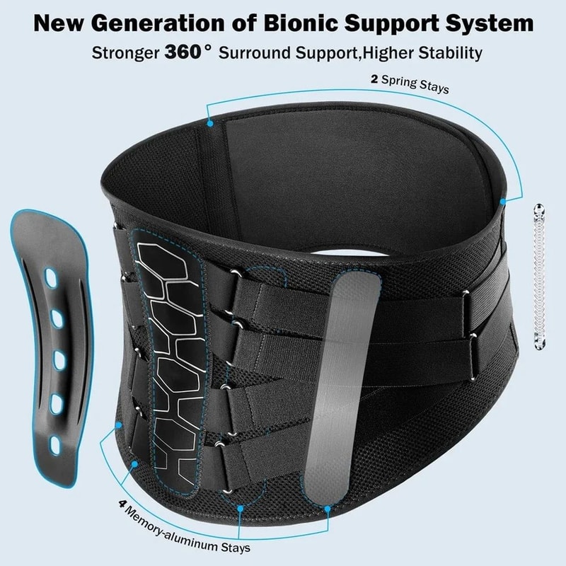 lumbar support belt for disc pain recovery