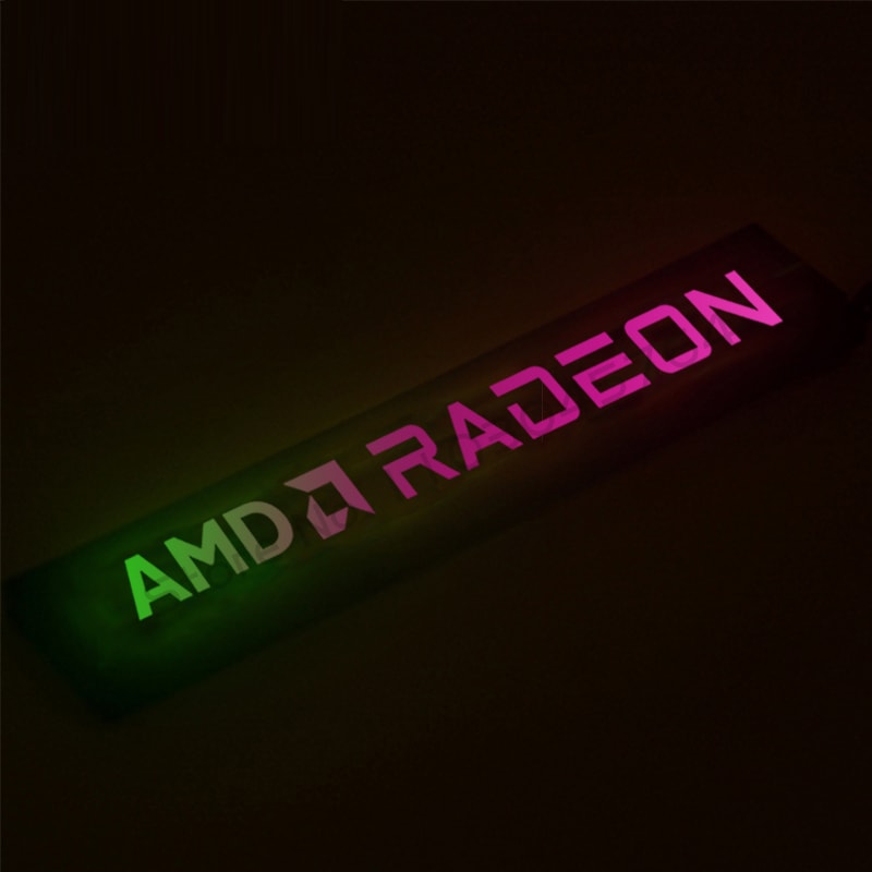 VGA Lightboard Graphics Card AURA SYNC Backplate With RGB Lighting Effects 5