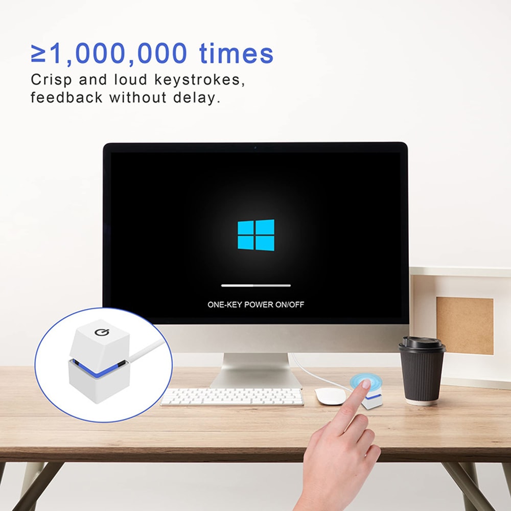 External Start Power OnOff Button Switch Extension Cable LED Motherboard For Home Office 5