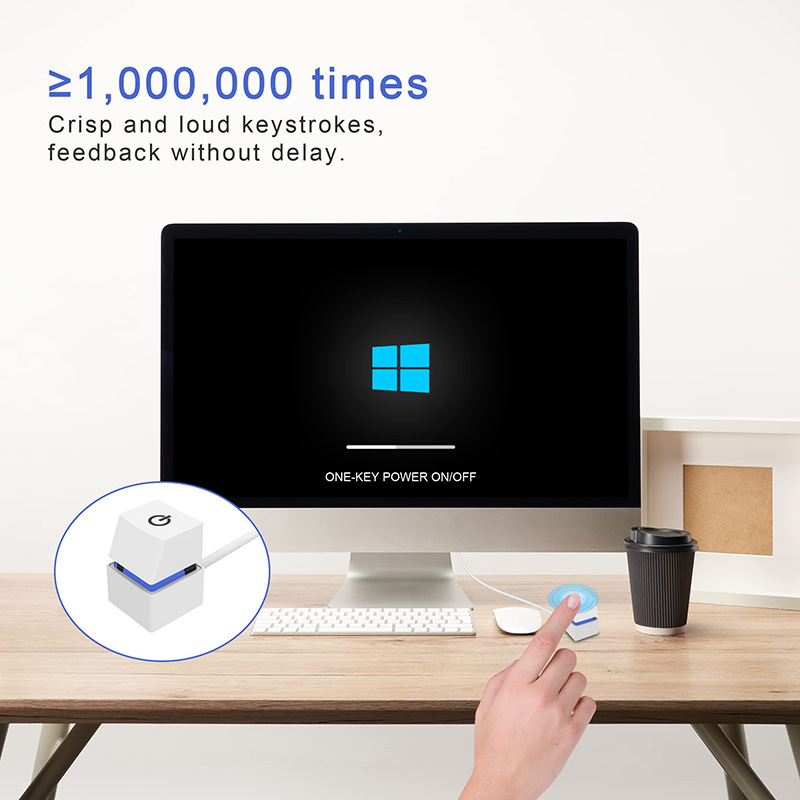 External Start Power OnOff Button Switch Extension Cable LED Motherboard For Home Office 5