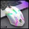 USB Wired Luminous Backlit Mouse For Office Gaming Laptop Desktop Mute Design 7
