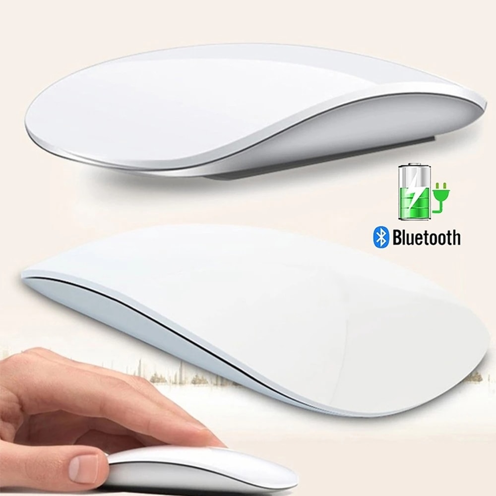 Ergonomic DualMode Silent PC Mice Rechargeable Touch Slim Computer Mouse For Apple Macbook Air 2