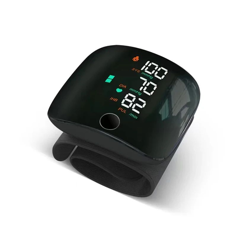 Rechargeable wrist blood pressure monitor