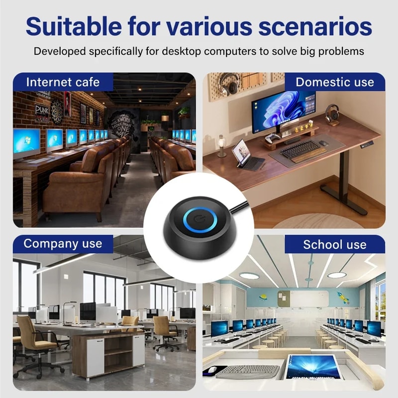 External Start Power OnOff Button Extension Cable For PC Motherboard Ideal For Home Office Setup 4