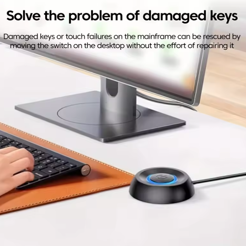 Lights PC Motherboard Power On/Off Button Extension Cable For Desktop Computer