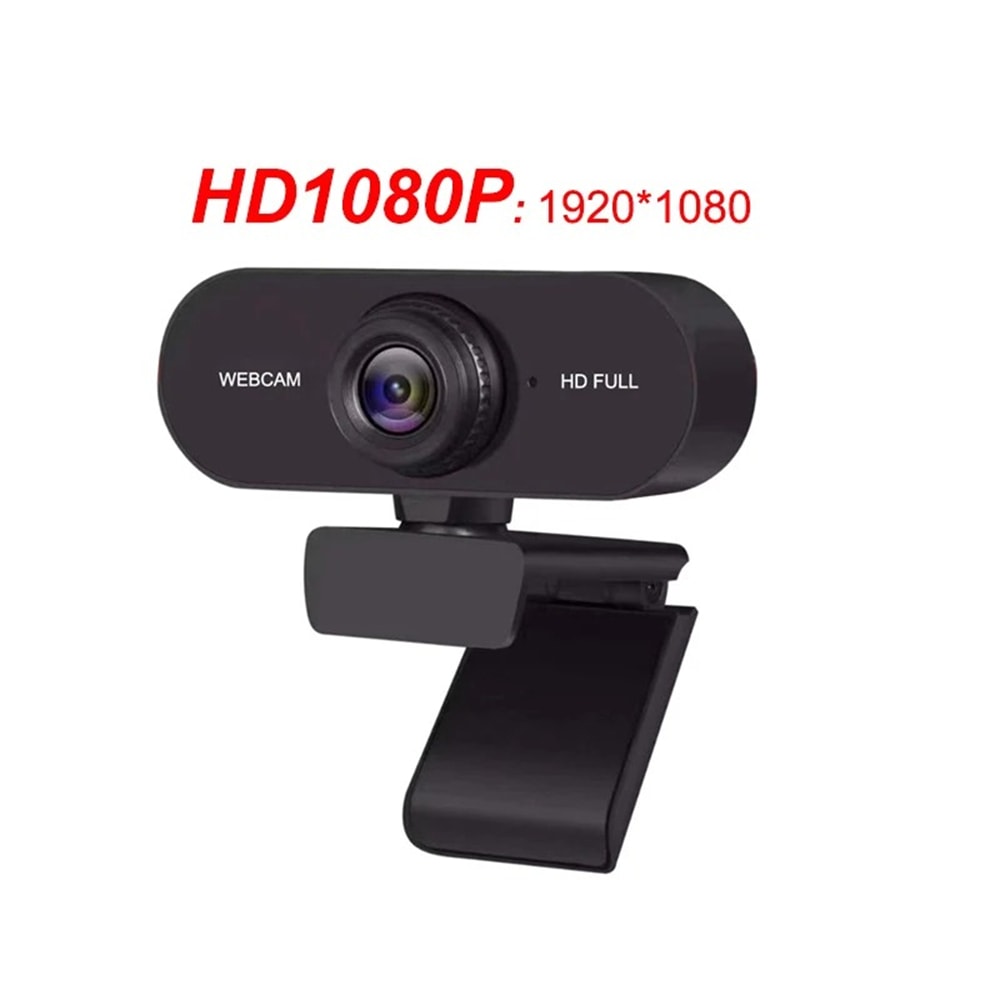 Webcam For Desktop Laptop, Mini USB Web Camera, With Microphone, Web Cam Cover for YouTube Skype Streaming