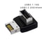USB Adapter for Mainboard Front Panel, Angled Elbow Type C Converter Cable Splitter