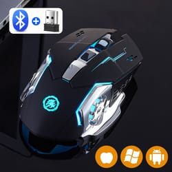 bluetooth mouse usb, mechanical backlight, silent wireless gaming mouse for pc gamer computer