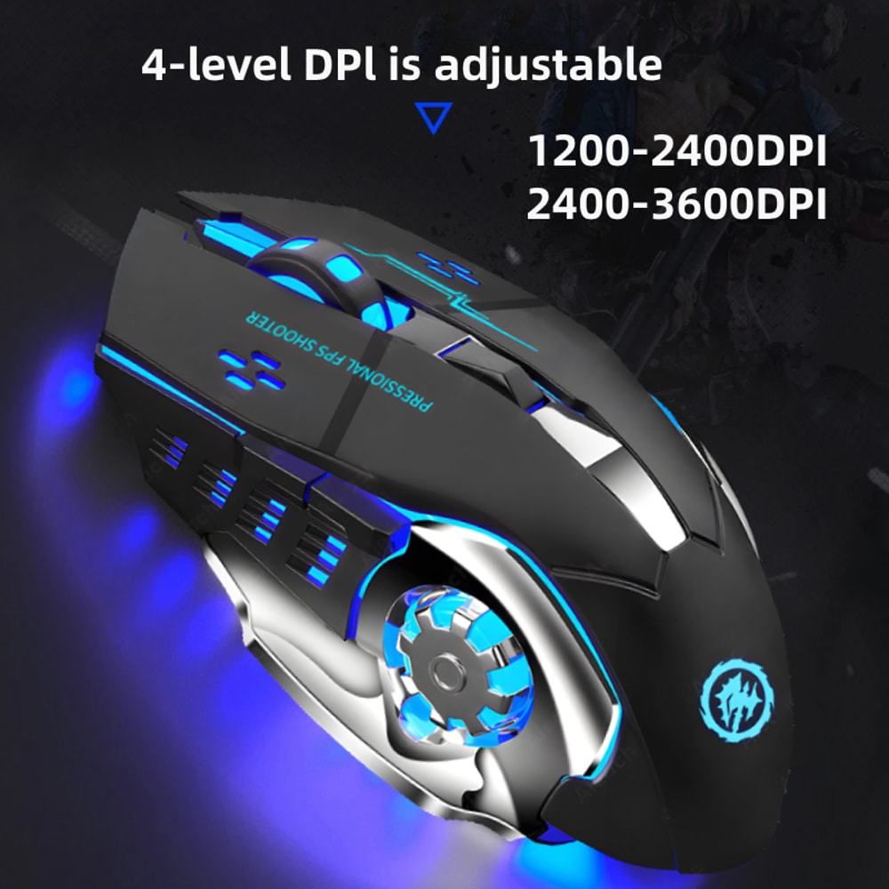 Bluetooth Mouse USB, Mechanical Backlight, Silent Wireless Gaming Mouse For PC Gamer Computer