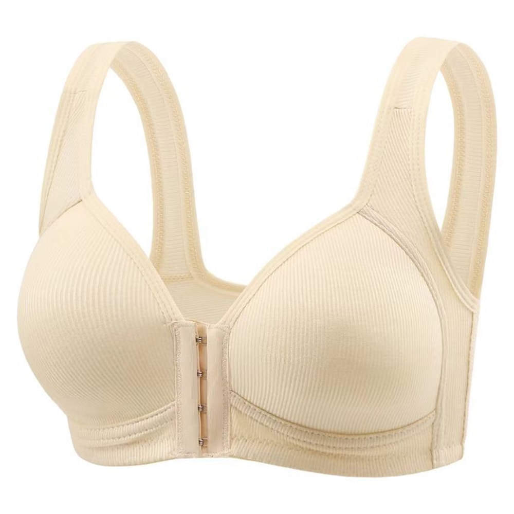 WireFree Push Up Bra For Women Fallsweet Seamless Front Closure Bralette Full Coverage Comfortable 8