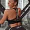 Yoga Bra Cup Fitness Letters Running Sports Bra Gym Fitness Crop Top Women Push Up Bralette 6
