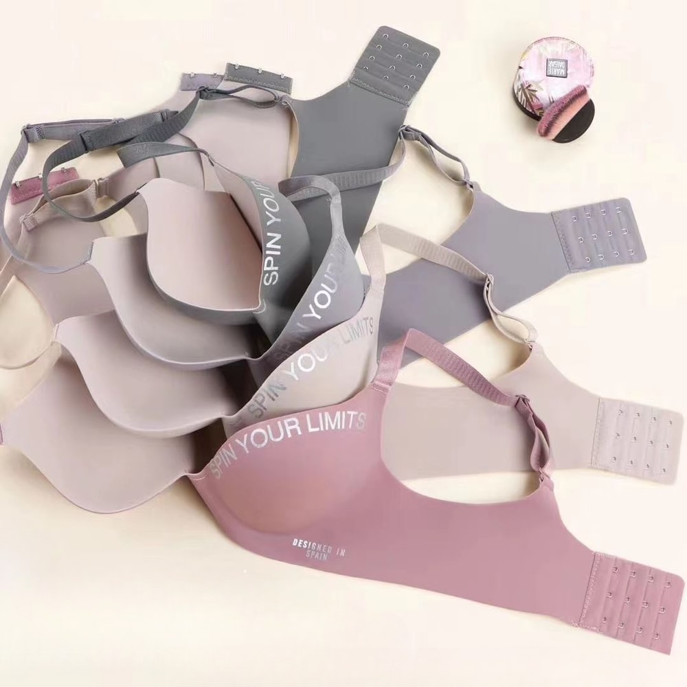 Lingerie Floral Print Push Up Bras Women Seamless OnePiece Underwear 3