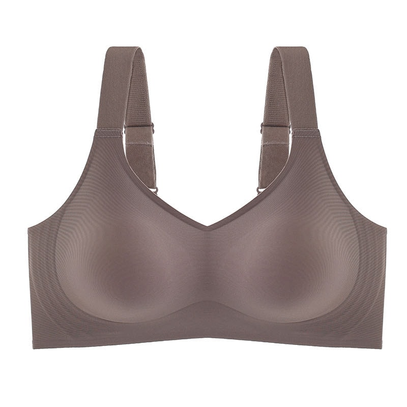 Wire-free Seamless One-piece Bra, Size Soft Support Push-up Bra For Women, Adjustable Sports Thin Bra
