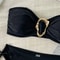 Fashion Bikini Set, Solid Color with Side Tie and Metal Accessorie
