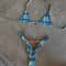 Female Brazilian Bikini Set Women Swimsuit Swimwear Plaid Bathing Suit Beachwear 1