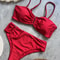 Brazilian Bikini Set Female Swimwear Solid Thong Swim Suits Beachwear For Women 6