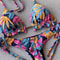 Brazilian Biquinis New Swimsuit Women Feather Print Bandage Swimwear