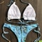 Brazilian Biquinis New Swimsuit Women Feather Print Bandage Swimwear