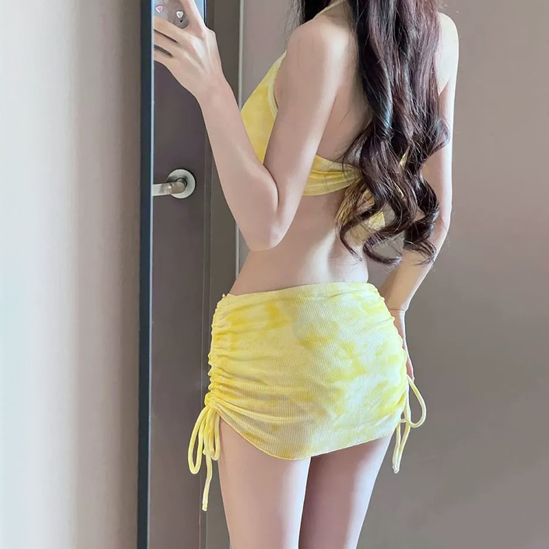 Spring Swimsuit Cover Up Swimwear Set Slimming Wrap Skirt Beach Resort for Vacation Thermal Spa