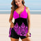 Ordinary Design Set with Hollow Leaf Print Swimwear, Beach Wear Sports