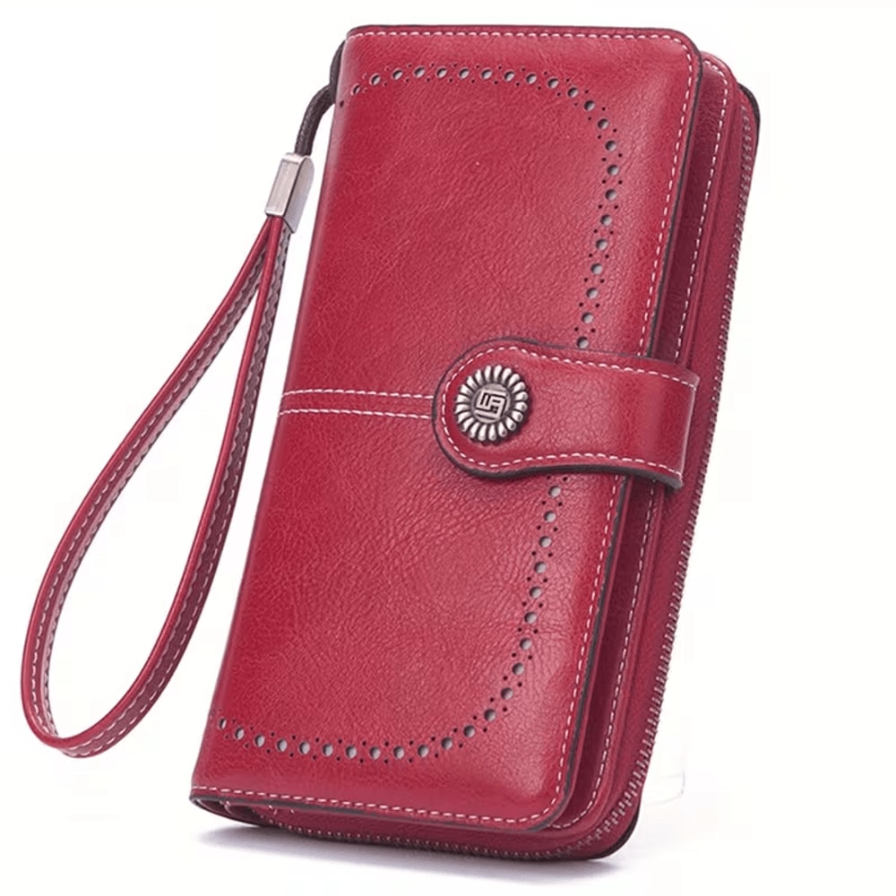 rfid anti theft long wallet clutch for everyday carry