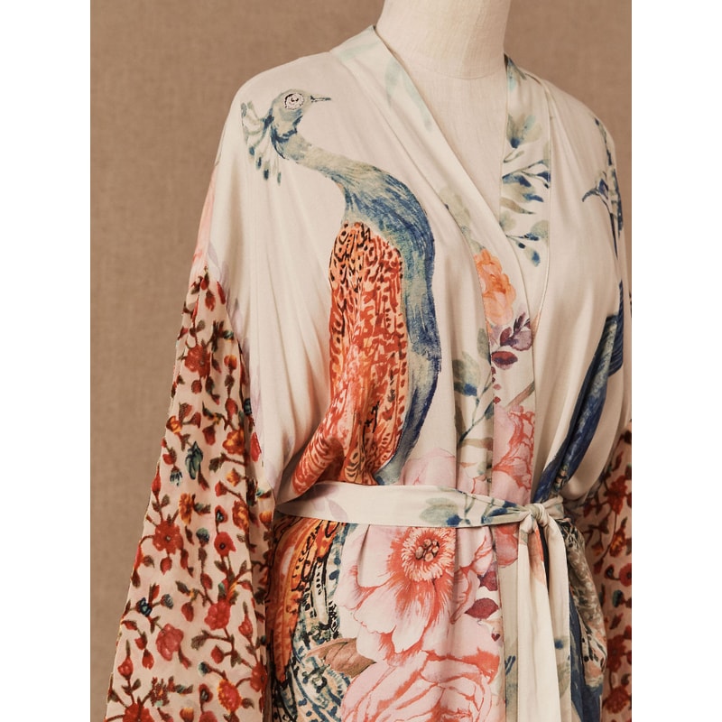 Self Belted Wrap Dresses, Printed Swimsuit Cover Up for Beachwear, Seaside Bathing Suits