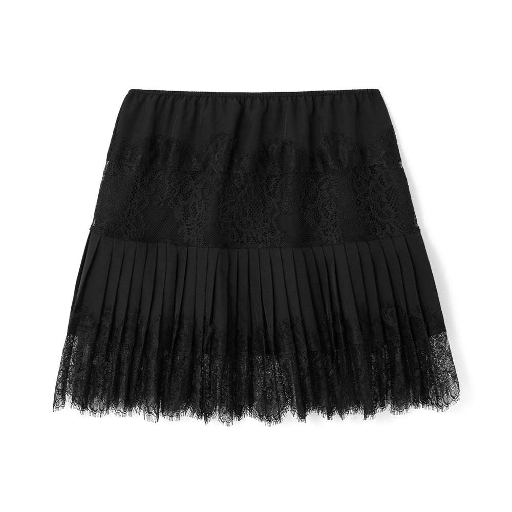 Flowy Swimwear Skirt, Ruffle Low Waist, Layered Pleated Style