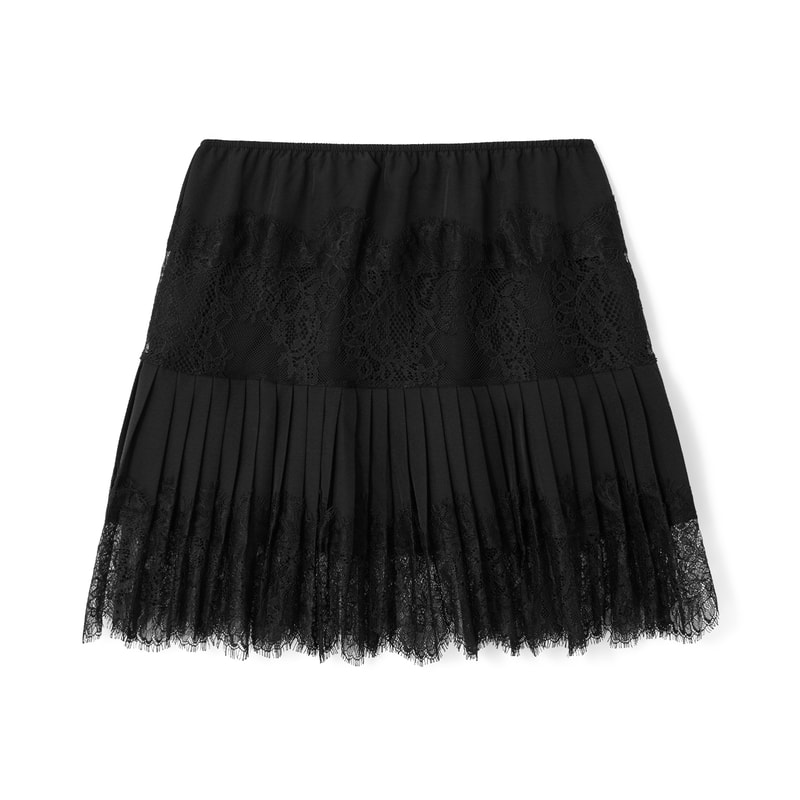 Flowy Swimwear Skirt, Ruffle Low Waist, Layered Pleated Style