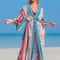 Luxury Beach Outings Belted Swimwear Cape Sea Boho Coverup Long 2
