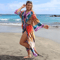 Luxury Beach Outings Belted Swimwear Cape Sea Boho Coverup Long 8