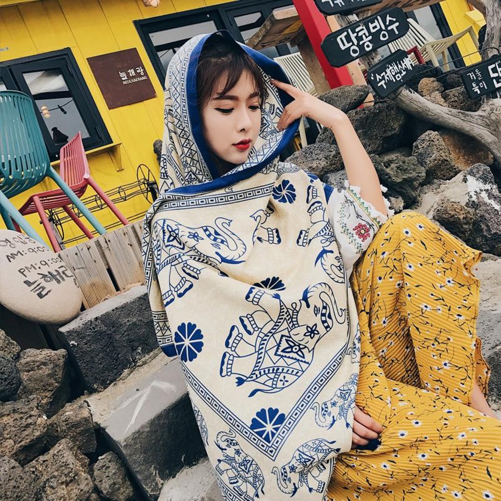 Women Beach Dress Large Bikini Bathing Swimwear Cover Up Sarong Wrap Scarf 5