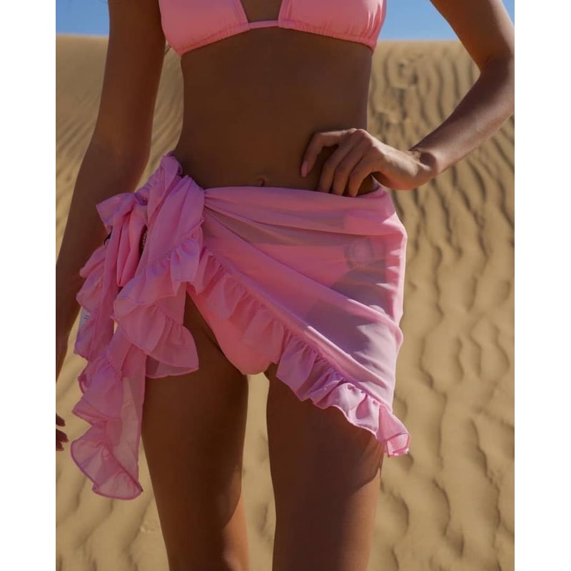 Bikini CoverUps Wrap Sarong Chiffon Swimwear Pareo Beach Skirts Kaftan 2