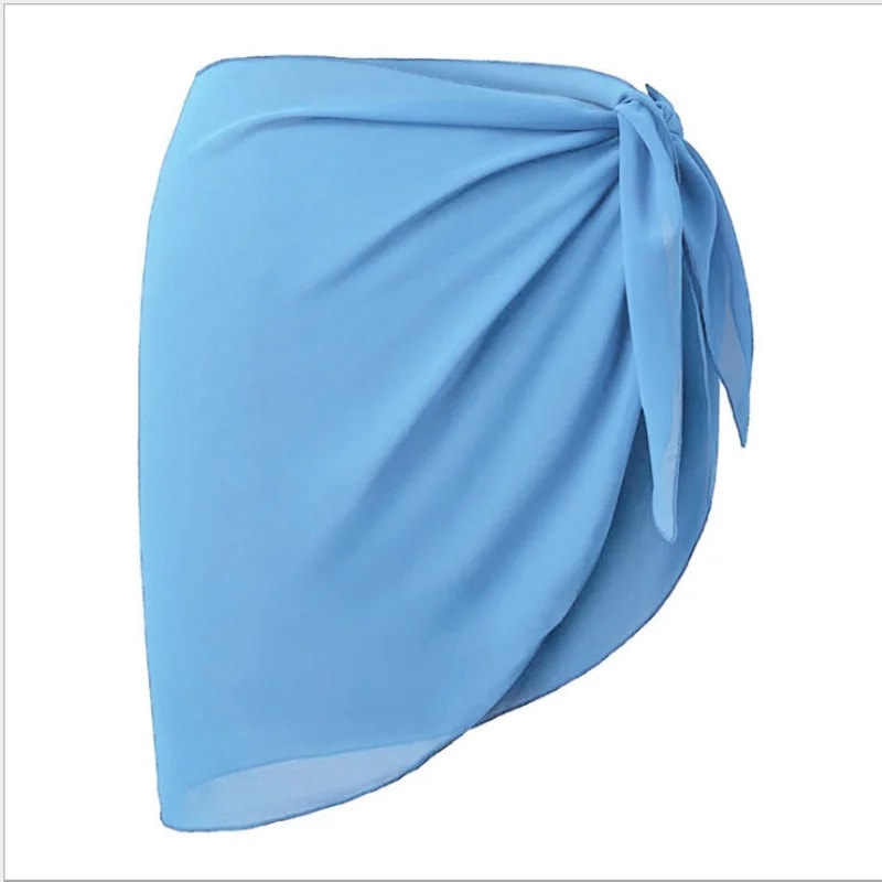 SeeThrough Scarf Cover Up Dress Chiffon Swimwear Wrap CoverUps For Women 8